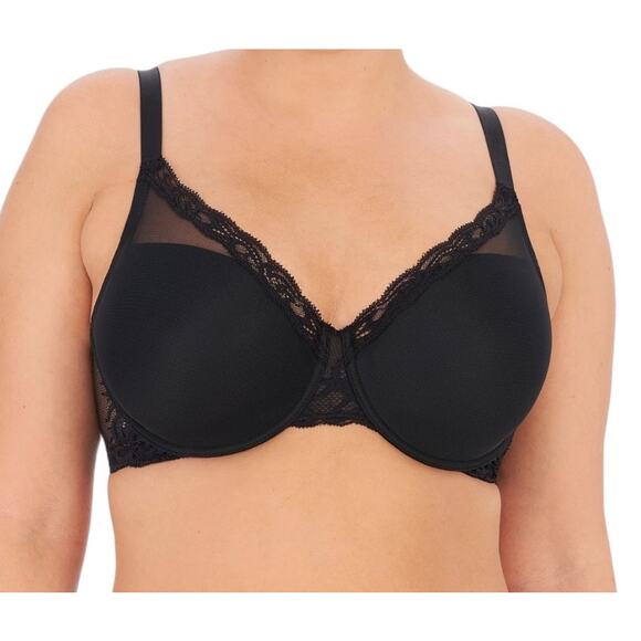 Natori bra 741299 Feathers full figure underwire black size 40G - Picture 1 of 9